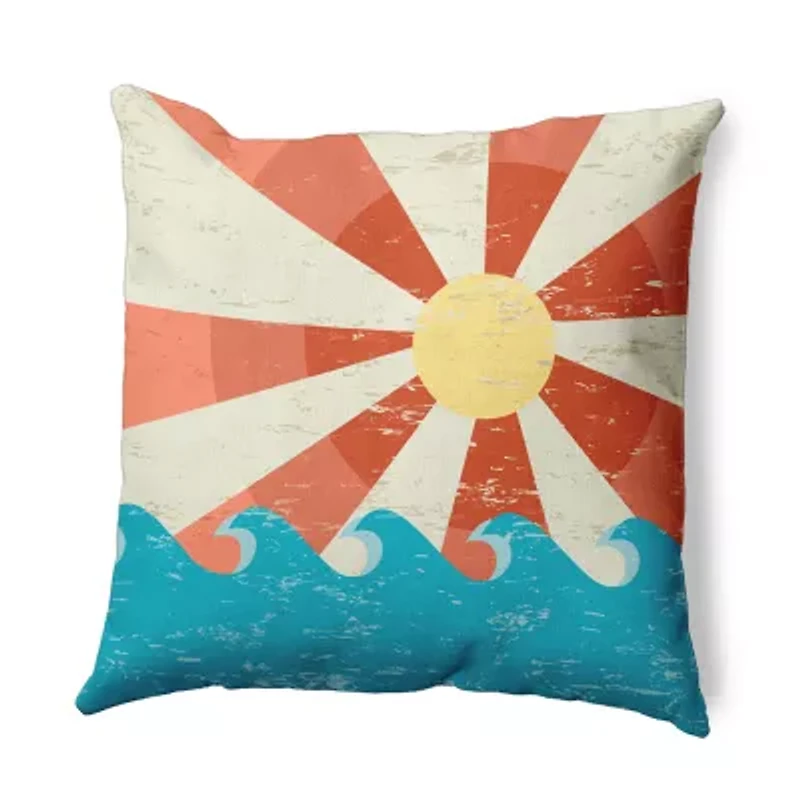 Sunbeams Square Throw Pillow
