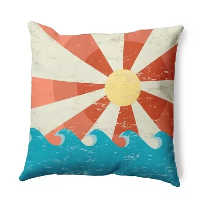 Sunbeams Square Throw Pillow
