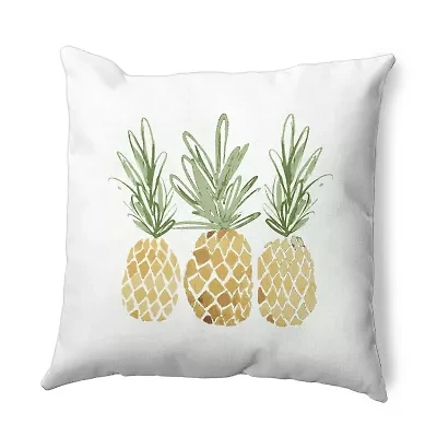 Pineapples Square Throw Pillow