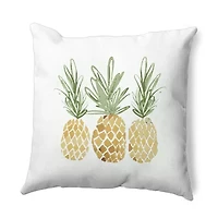 Pineapples Square Throw Pillow