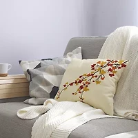 Maple Hues Square Throw Pillow