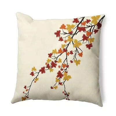 Maple Hues Square Throw Pillow