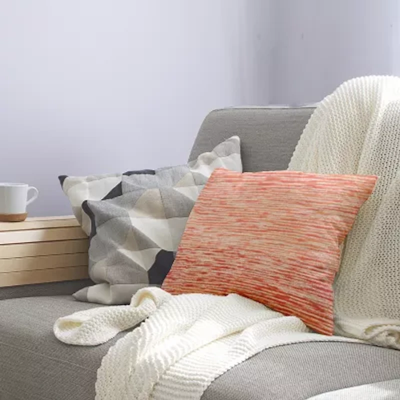 Ocean View Square Throw Pillow