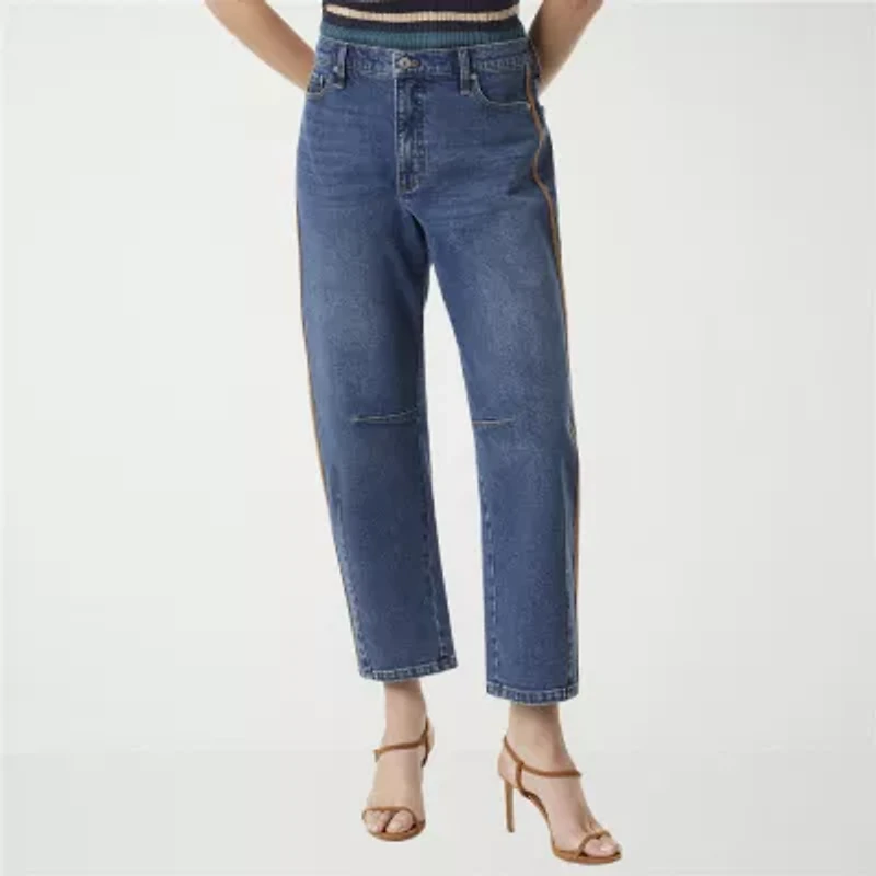 JS Jessica Simpson Womens Mid Rise Loose Fit Jean