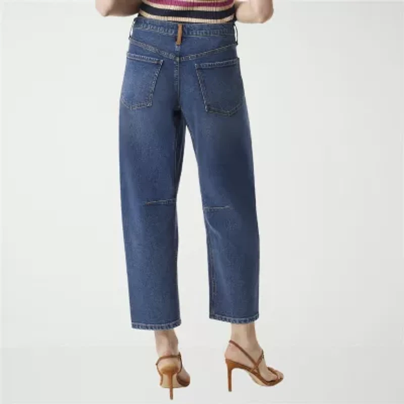 JS Jessica Simpson Womens Mid Rise Loose Fit Jean
