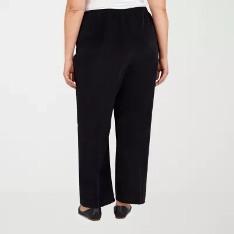 Alfred Dunner Classics Womens Straight Corduroy Pant