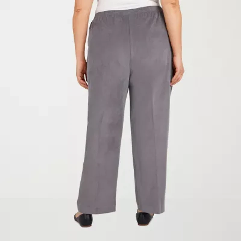 Alfred Dunner Classics Womens Straight Corduroy Pant