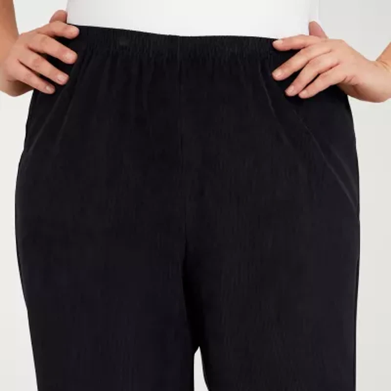 Alfred Dunner Classics Womens Straight Corduroy Pant