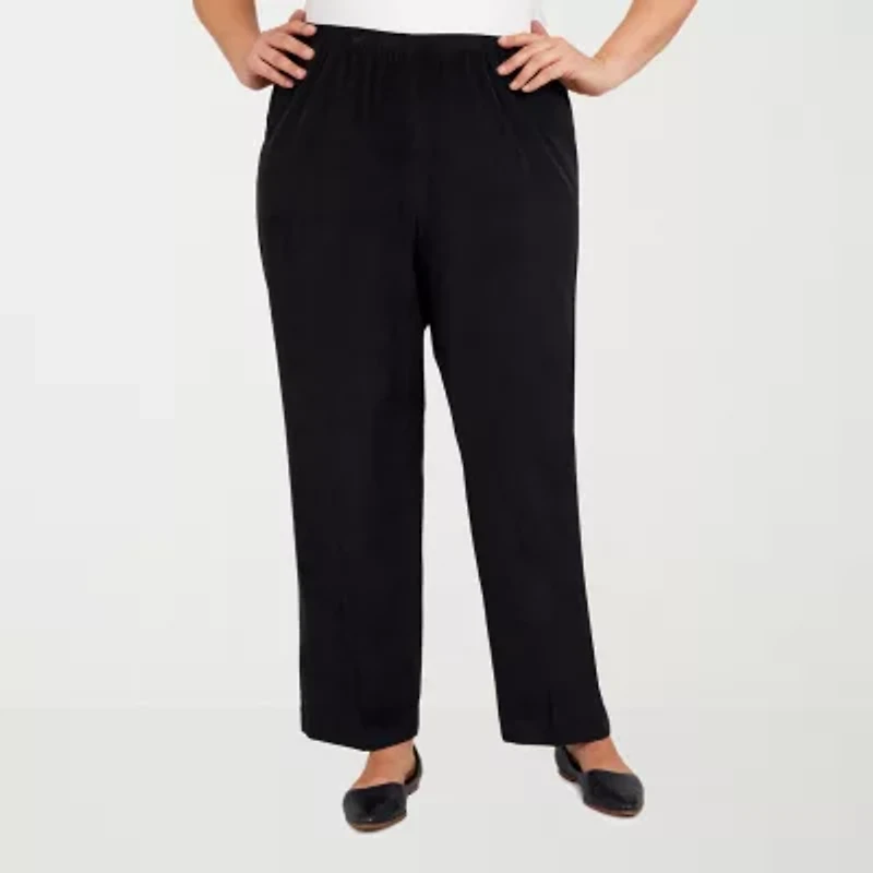 Alfred Dunner Classics Womens Straight Corduroy Pant