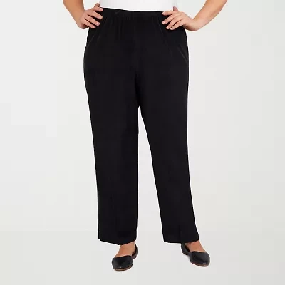 Alfred Dunner Classics Womens Straight Corduroy Pant