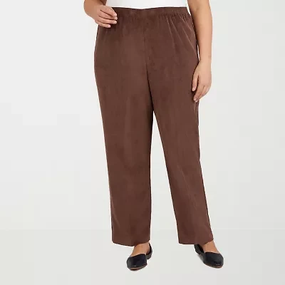 Alfred Dunner Classics Womens Straight Corduroy Pant
