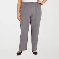 Alfred Dunner Classics Womens Straight Corduroy Pant