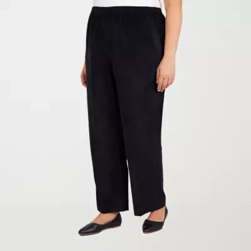Alfred Dunner Classics Womens Straight Corduroy Pant