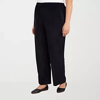Alfred Dunner Classics Womens Straight Corduroy Pant