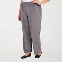 Alfred Dunner Classics Womens Straight Corduroy Pant