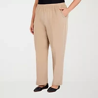 Alfred Dunner Classics Womens Straight Corduroy Pant