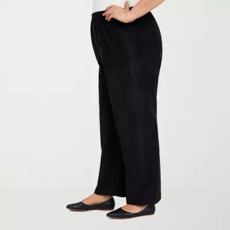 Alfred Dunner Classics Womens Straight Corduroy Pant