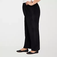 Alfred Dunner Classics Womens Straight Corduroy Pant