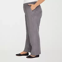Alfred Dunner Classics Womens Straight Corduroy Pant