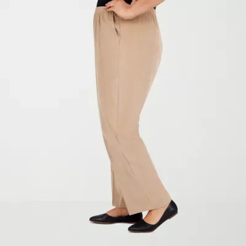 Alfred Dunner Classics Womens Straight Corduroy Pant