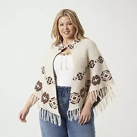 JS Jessica Simpson Womens Poncho Plus