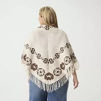 JS Jessica Simpson Womens Poncho Plus