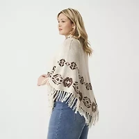 JS Jessica Simpson Womens Poncho Plus