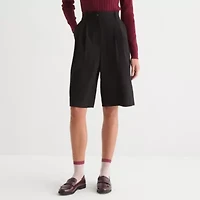by&by Womens 13 1/2" Mid Rise Juniors Chino Short