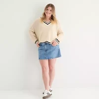 Arizona Womens Denim Skirt Juniors Plus
