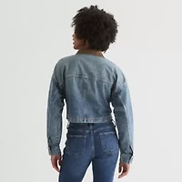 Arizona Womens Denim Midweight Juniors Work Jacket