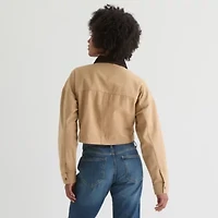 Arizona Womens Juniors Denim Midweight Work Jacket