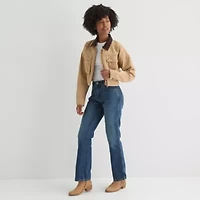 Arizona Womens Juniors Denim Midweight Work Jacket