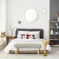 Big Flower Square Throw Pillow