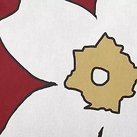 Big Flower Square Throw Pillow