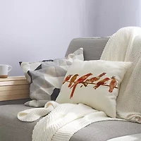 Morning Birds Square Throw Pillow