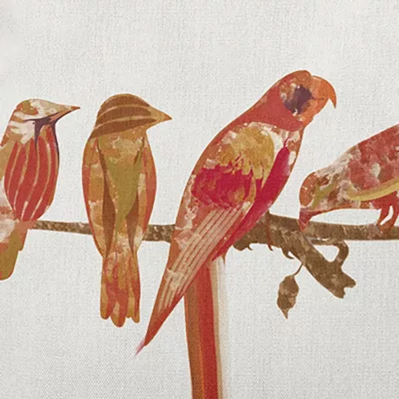 Morning Birds Square Throw Pillow