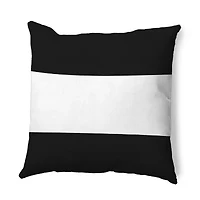 Wide Stripe Square Throw Pillow