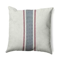 Grain Sack Square Throw Pillow