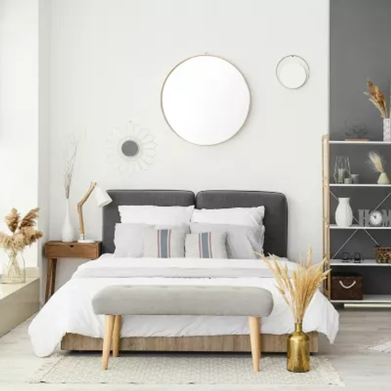 Grain Sack Square Throw Pillow