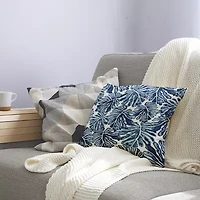 Palm Leaves Square Throw Pillow
