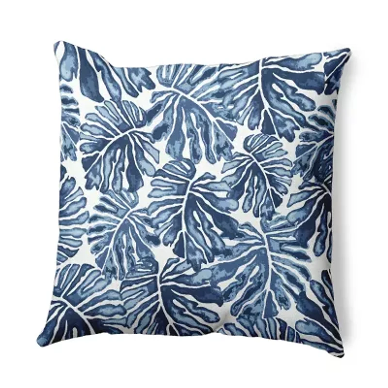 Palm Leaves Square Throw Pillow
