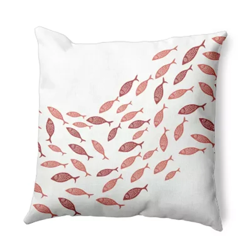 Escuela Square Throw Pillow