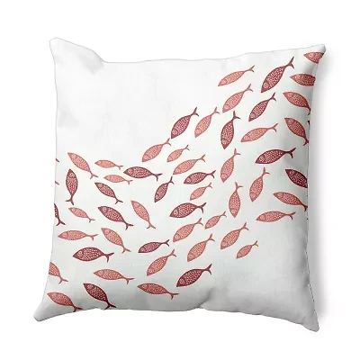 Escuela Square Throw Pillow