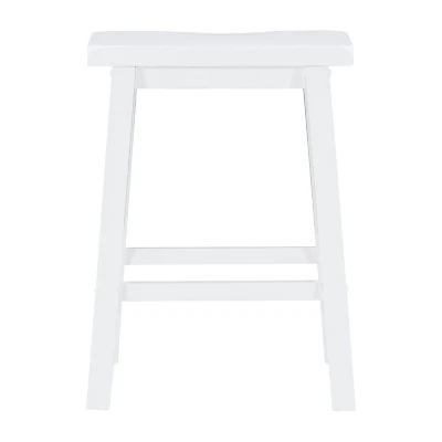 Barberry Counter Height Stool in Pure White