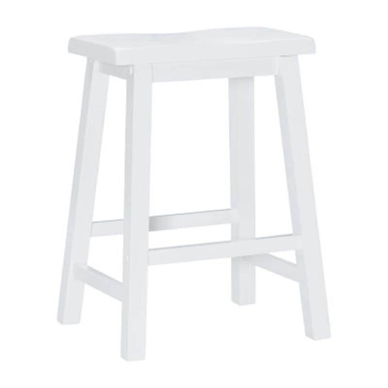 Barberry Counter Height Stool in Pure White