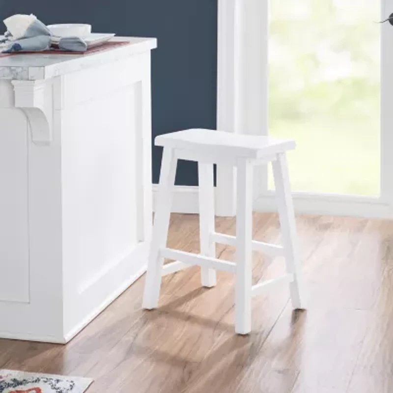 Barberry Counter Height Stool in Pure White