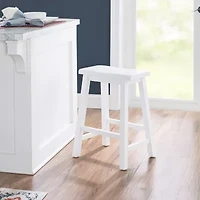 Barberry Counter Height Stool in Pure White