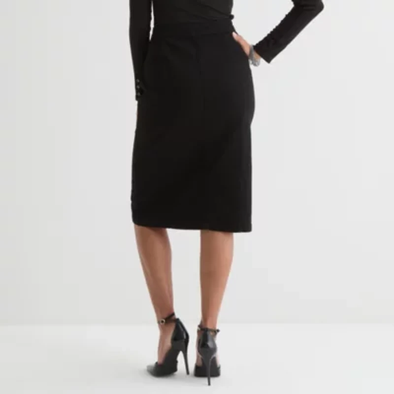 Bold Elements Womens Midi Denim Skirt