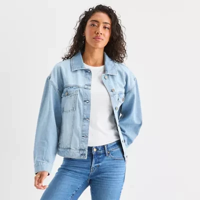 a.n.a Womens Denim Midweight Jacket