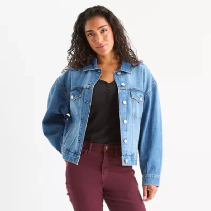 a.n.a Womens Denim Midweight Jacket